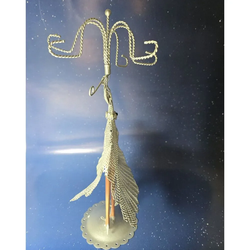 Jewelry Stand Wire Dress Lady Mesh Gown Doll Legs 14